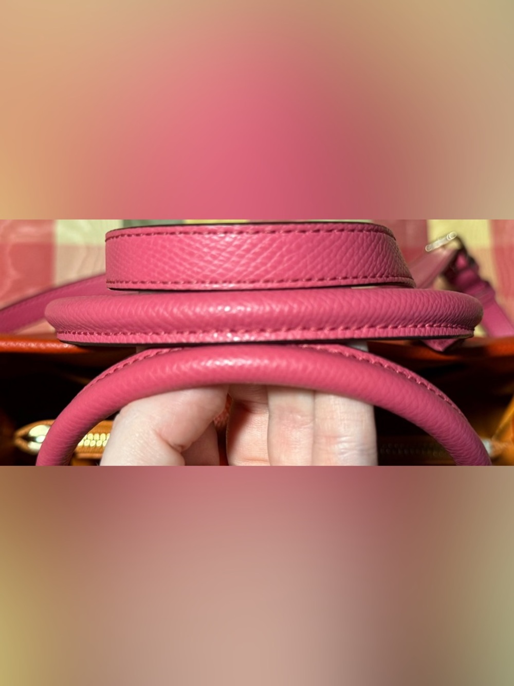 Coach Margot Leather Satchel Red/Orange/Pink F37248 - Picture 6 of 11